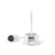Portascopino - plastica - diametro 14 cm - altezza 40 cm - bianco - Blu Dimora
