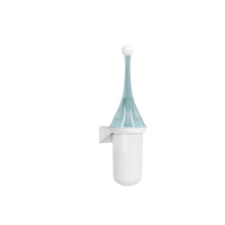 Portascopino da parete Replast - 480 x 113 x 92 mm - bianco / azzurro - Mar Plast