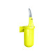 Portascopino da parete Skin - 38,6 x 11,3 x 9,3 cm - giallo fluo - Mar Plast