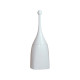Portascopino per bagno - da terra - 12x12x48,5 cm - ABS -  bianco - Mar Plast