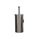 Portascopino WC Basic - da muro - acciaio inox - diametro 9,8 cm - altezza 38 cm - silver - Medial