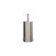 Portascopino WC Basic - da terra - acciaio inox  - diametro 9,8 cm - altezza 38 cm - silver - Medial