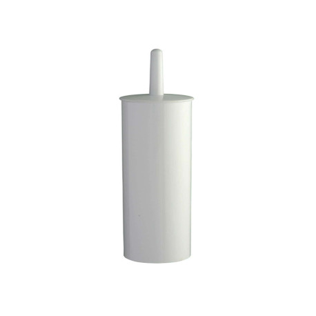 Portascopino WC Basica - da terra - ABS - diametro 10,3 cm - altezza 39,5 cm - bianco - Medial