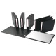 Portatabulati KM UNI - con custodia - 12"x28 cm - dorso 5 cm - nero - Rexel
