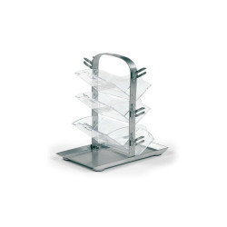 Portatimbri Fishbone - 6+6 posti - silver - Turikan