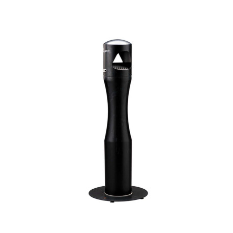 Posacenere da terra - a colonna - diametro 13 cm - H 101 cm - base 29 cm - inox nero - Medial