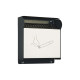 Posacenere murale - da esterno - 23,5 x 33 x 7 cm - grigio scuro - Metalplus