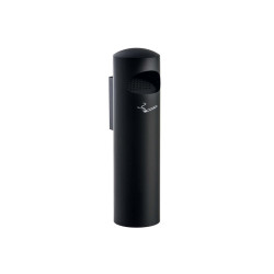 Posacenere murale Birkin - diametro 13 cm - H 65 cm - nero - Medial