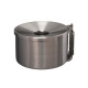 Posacenere murale Nido - diametro 16 cm - H 14 cm - 2 L - acciaio inox - Medial