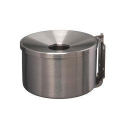 Posacenere murale Nido - diametro 16 cm - H 14 cm - 2 L - acciaio inox - Medial