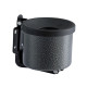 Posacenere murale Nido - diametro 9,5 cm - H 13,5 cm - 0,5 L - metallo verniciato - silver punteggiato - Medial