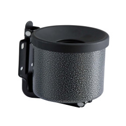 Posacenere murale Nido - diametro 9,5 cm - H 13,5 cm - 0,5 L - metallo verniciato - silver punteggiato - Medial