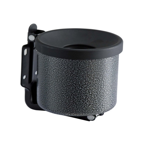 Posacenere murale Nido - diametro 9,5 cm - H 13,5 cm - 0,5 L - metallo verniciato - silver punteggiato - Medial