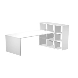Postazione Home-Office - 9 caselle - 169 x 104 x 104 cm - bianco