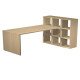 Postazione Home-Office - 9 caselle - 169 x 104 x 104 cm - rovere