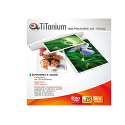 Pouches - A4 - 216x303 mm - 2x175 micron - Titanium - conf. 100 pezzi