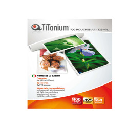 Pouches - A4 - 216x330 mm - 2x125 micron - Titanium - conf. 100 pezzi