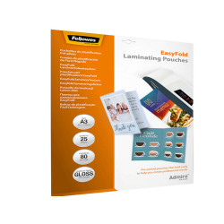 Pouches Admire Easyfold - A3 - cordonate - Fellowes - scatola 25 pezzi