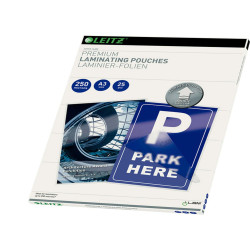 Pouches ILam - A3 - 303x426 mm - 2x250 micron - Leitz - conf. 25 pezzi