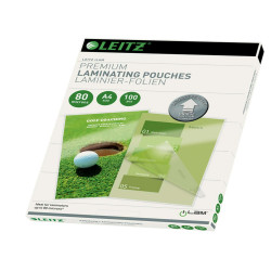 Pouches ILam - A4 - 216 x 303 mm - 2 x 80 micron - Leitz - conf. 100 pezzi
