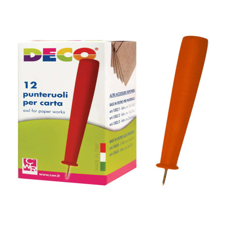 Punteruolo per carta - 9 cm - Deco - conf. 12 pezzi