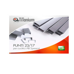 Punti metallici 23/17 - TiTanium - conf. 1000 pezzi