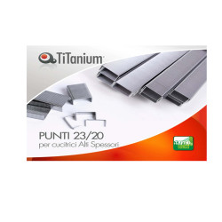 Punti metallici 23/20 - TiTanium - conf. 1000 pezzi
