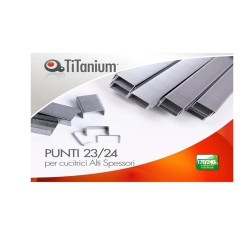 Punti metallici 23/24 - TiTanium - conf. 1000 pezzi