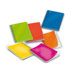 Quaderno Monocromo - A5 - 70 fogli - 80gr - c/fori - spiralato - 1 rigo - Pigna