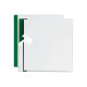Cartellina per rilegatura Poli 200 - A4 - PP - trasparente buccia - dorso verde - Sei Rota - conf. 10 pezzi