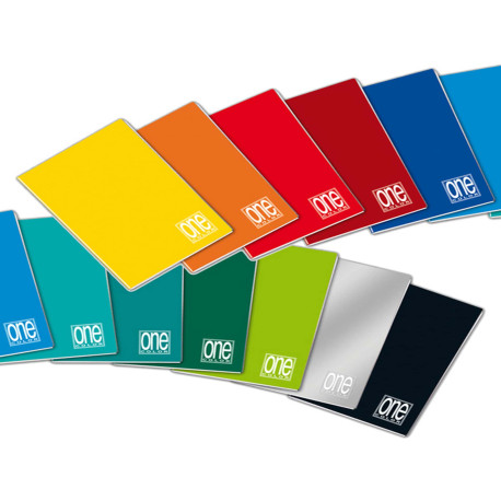 Quaderno One Color - A5 - rigo di 3a - 20+1 fogli - 80 gr - Blasetti