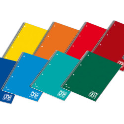 Quaderno One Color - A5+ - 1 rigo - 60 fogli  - 80 gr - c/fori - spiralato - Blasetti