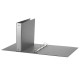 Raccoglitore Europa - 22 x 30 cm - 4 anelli tondi 30 mm - dorso 4 cm - grigio metallizzato - Favorit