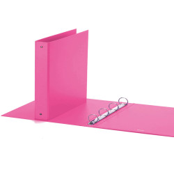 Raccoglitore Europa - 22 x 30 cm - 4 anelli tondi 30 mm - dorso 4 cm - rosa - Favorit