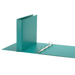 Raccoglitore Europa - 22 x 30 cm - 4 anelli tondi 30 mm - dorso 4 cm - verde acqua - Favorit