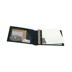 Raccoglitore Exabinder Exactive - A4 Maxi - 4 anelli a D 30 mm - PP - nero - Exacompta