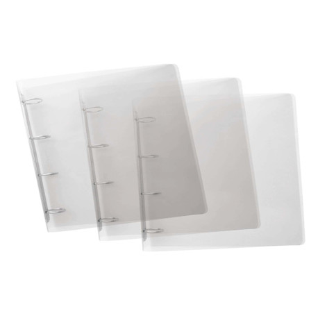 Raccoglitore Lumina - 22 x 30 cm - 4 anelli tondi 30 mm - PP - trasparente - Favorit