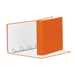 Raccoglitore Meeting - 22 x 30 cm - 4 anelli tondi 30 mm - dorso 4 cm - PP - arancione - Esselte