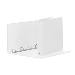 Raccoglitore Meeting - 22 x 30 cm - 4 anelli tondi 30 mm - dorso 4 cm - PP - bianco - Esselte