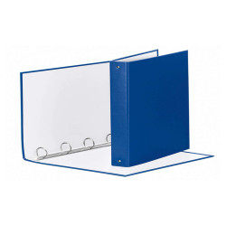 Raccoglitore Meeting - 22 x 30 cm - 4 anelli tondi 30 mm - dorso 4 cm - PP - blu - Esselte