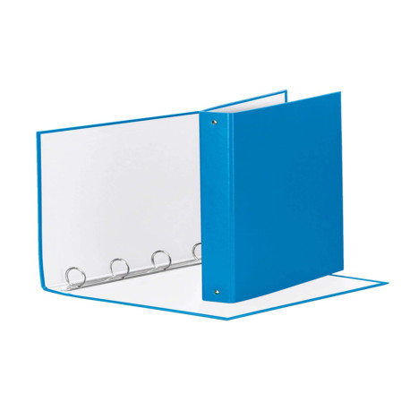 Raccoglitore Meeting - 22 x 30 cm - 4 anelli tondi 30 mm - dorso 4 cm - PP - blu vivida - Esselte