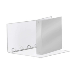 Raccoglitore Meeting - 22 x 30 cm - 4 anelli tondi 30 mm - dorso 4 cm - PP - grigio metallizzato - Esselte