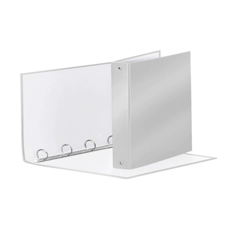 Raccoglitore Meeting - 22 x 30 cm - 4 anelli tondi 30 mm - dorso 4 cm - PP - grigio metallizzato - Esselte