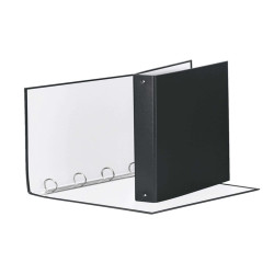Raccoglitore Meeting - 22 x 30 cm - 4 anelli tondi 30 mm - dorso 4 cm - PP - nero - Esselte