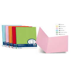 Cartellina semplice Acqua - 200 gr - A4 - bianco - cartoncino bristol - Favini - conf. 50 pezzi