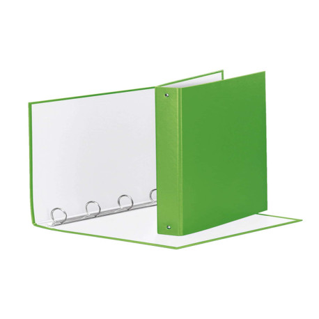 Raccoglitore Meeting - 22 x 30 cm - 4 anelli tondi 30 mm - dorso 4 cm - PP - verde vivida - Esselte