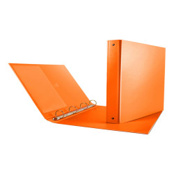 Raccoglitore Nettuno - 22 x 30 cm - 4 anelli a R 30 mm - dorso 3,5 cm - arancio - Sei Rota