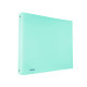 Raccoglitore Pastel - 22 x 30 cm - 4 anelli tondi 15 mm - PP - celeste - Favorit