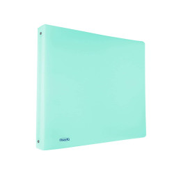 Raccoglitore Pastel - 22 x 30 cm - 4 anelli tondi 15 mm - PP - celeste - Favorit