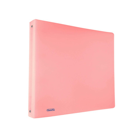 Raccoglitore Pastel - 22 x 30 cm - 4 anelli tondi 15 mm - PP - cipria - Favorit